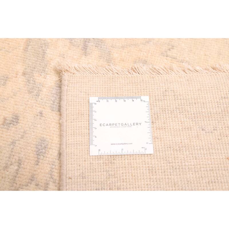 ECARPETGALLERY Hand-knotted Modern Oushak Light Khaki Wool Rug - 8'3 x 9'10