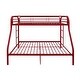 preview thumbnail 2 of 4, Tritan Twin/Full Bunk Bed, Red