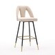 preview thumbnail 17 of 45, Modern Set of 2 Barstools with Nailheads