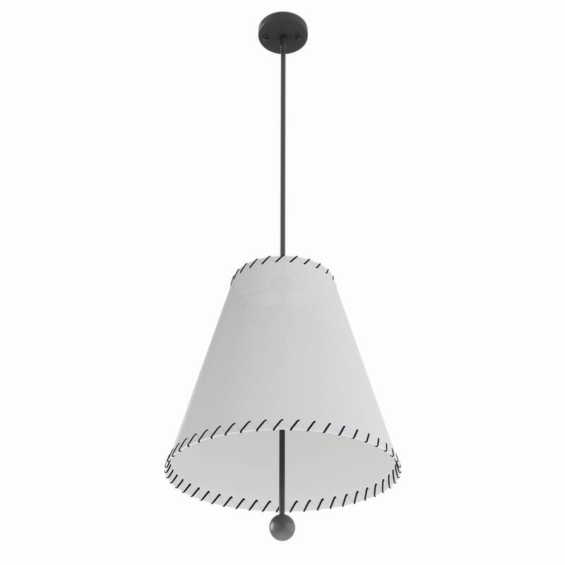 Modern 3-Light Creative Off-White Fabric Shade Hanging Lamp