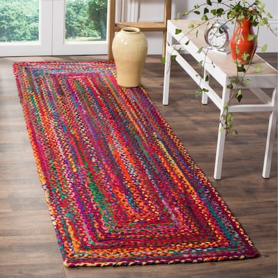 SAFAVIEH Georgine Handmade Nanny Braided Bohemian Cotton Rug