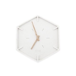 ByBoo Justin Time White Hexagon Wall Clock - Bed Bath & Beyond - 34134560