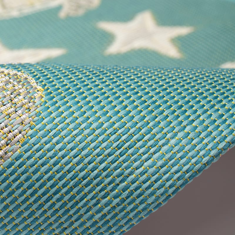 Liora Manne Esencia Turtle And Stars Indoor/Outdoor Mat