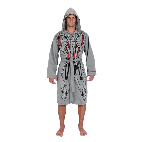 Marvel Grey Ultron Avengers Jersey Robe & Swim Suit Cover Up - Bed 