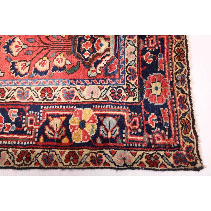 ECARPETGALLERY Hand-knotted Anatolian Vintage Light Red Wool Rug - 4'1 x 6'7