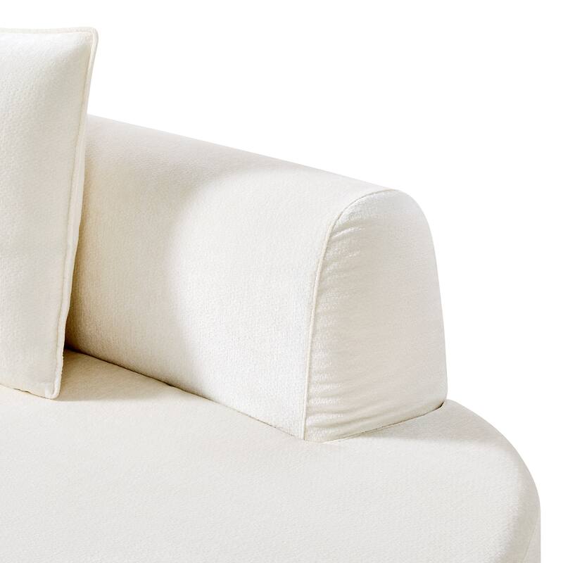 Christopher Knight Home - Curved Modular 138.6" Upholstered Sectional Sofa