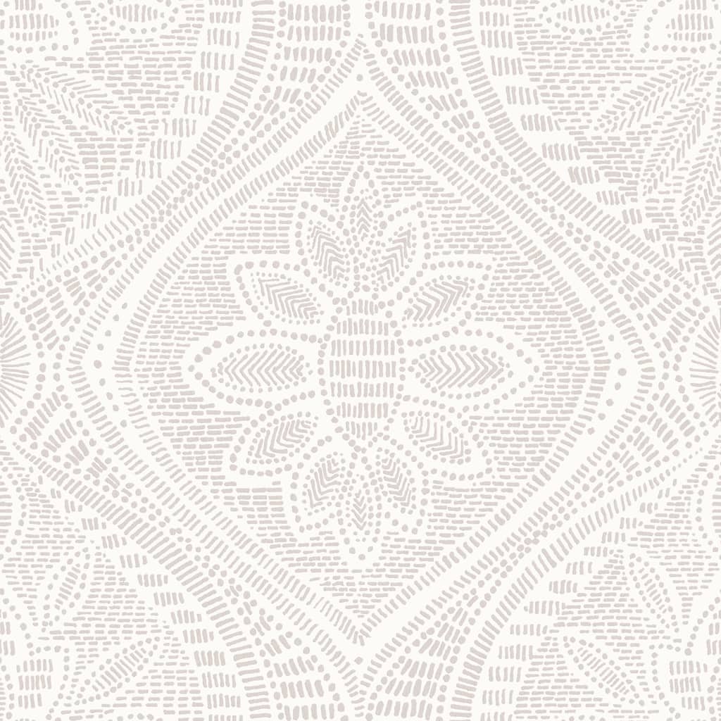 A-Street Prints Scout Lavender Floral Ogee Wallpaper