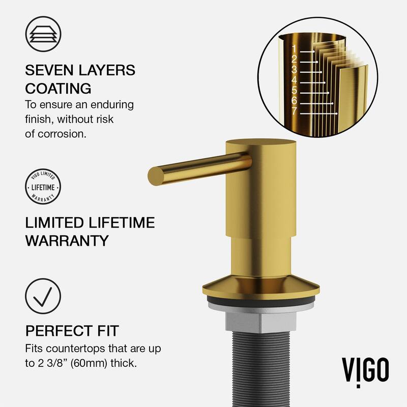 VIGO Gramercy 17" H Single Handle Pull-Down Spout Kitchen Faucet