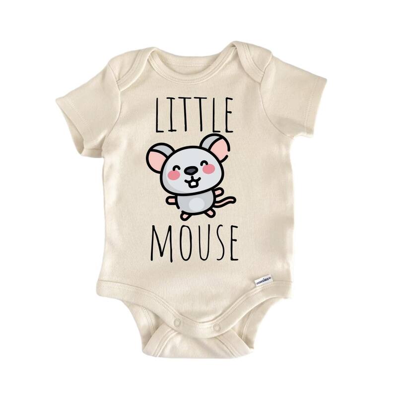 Little Mouse Rat - Baby Bodysuit - 0-3M - White