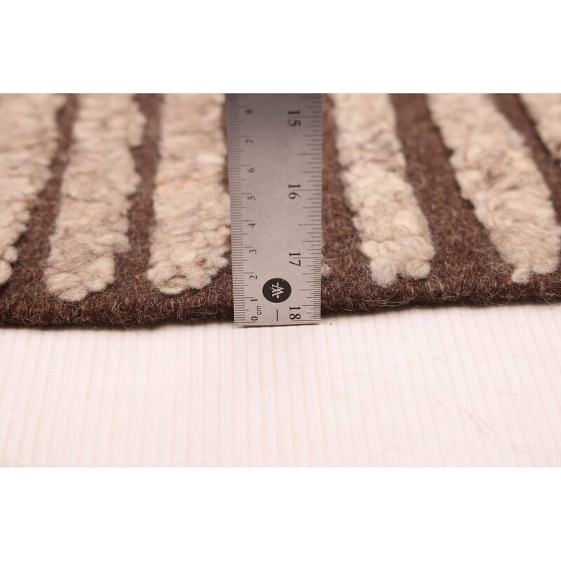 ECARPETGALLERY Hand-knotted Tangier Tan Wool Rug - 5'6 x 7'11