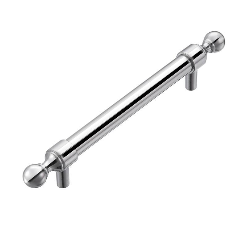 Utopia Alley Vaduz Pull Handle - Polished Chrome Cabinet Drop Pull Handles, 5.0" Center to Center