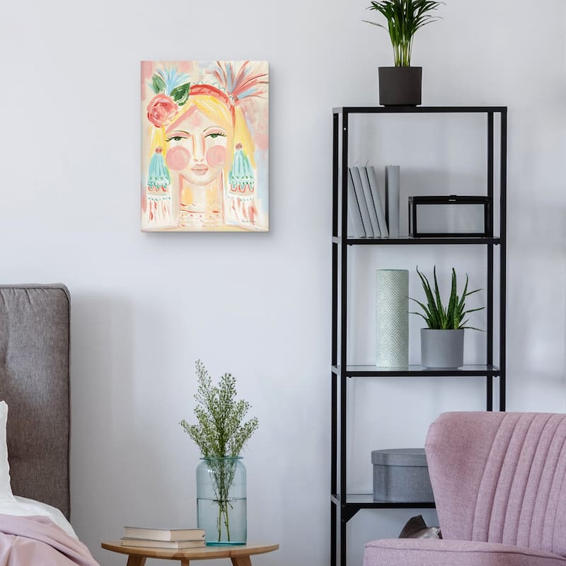 Fresh Face II Neutral Canvas Art Print