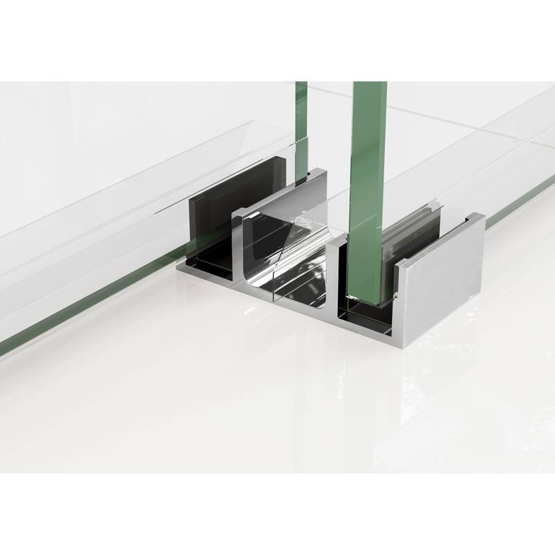 Polaris 60 in. x 78 in. Fully Frameless Glass Sliding Bypass Shower Doors with Square Hardware