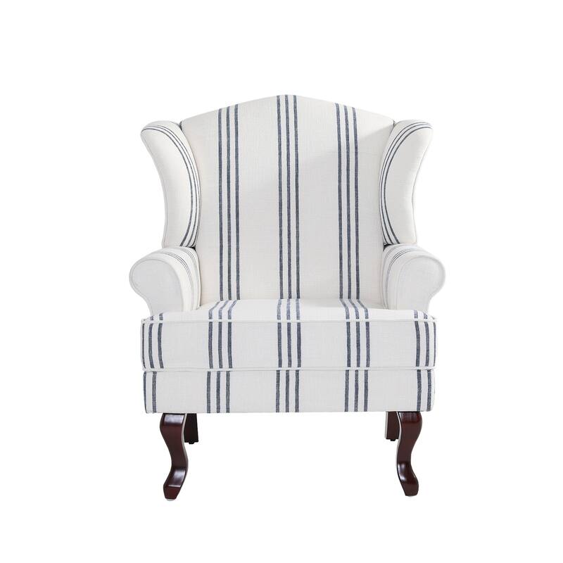 Classic Wingback Accent Chair for Living Room