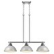 preview thumbnail 5 of 6, Golden Lighting 3602-3LP CH Duncan 3 Light 40" Wide Linear Pendant