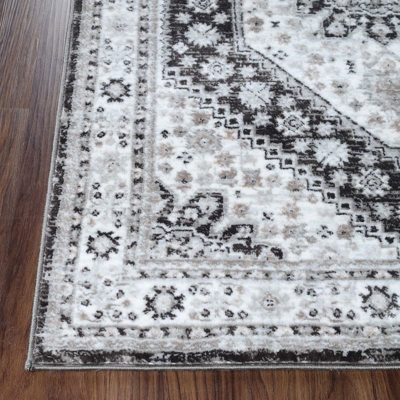Superior Layland Classic Vintage Medallion Indoor Runner or Area Rug