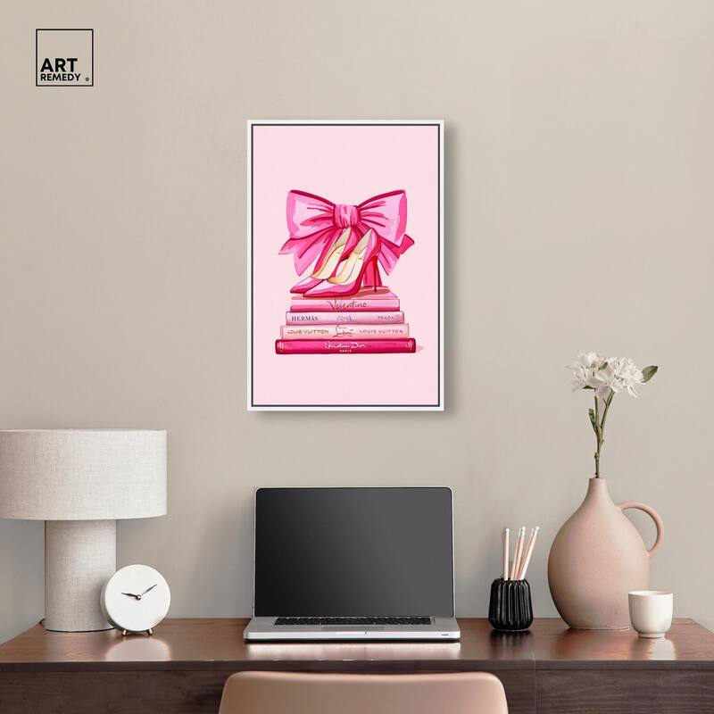 Roseate Runway Reads Canvas by Art Remedy