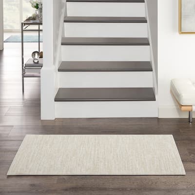 Nourison Essentials Solid Contemporary Indoor/Outdoor Area Rug