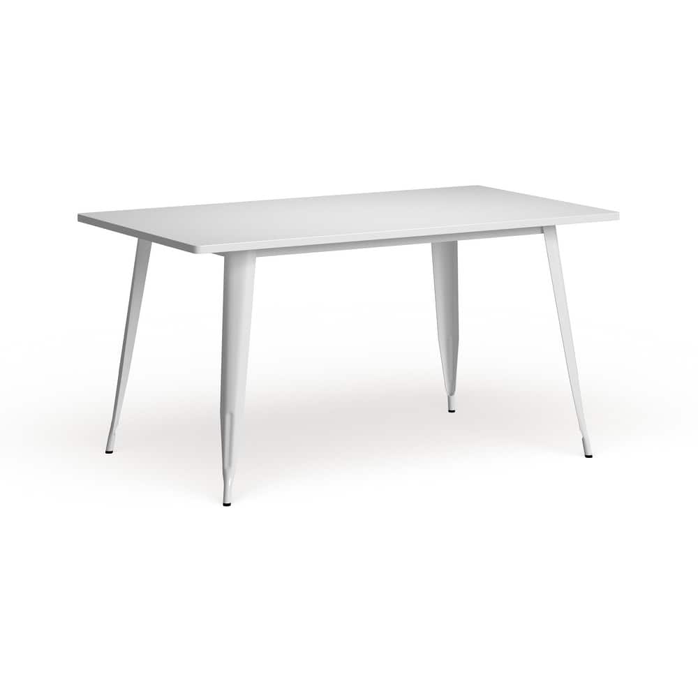 31.5" x 63" Rectangular Metal Indoor-Outdoor Table - Industrial Table - 31.5"W x 63"D x 29.5"H
