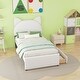 preview thumbnail 25 of 56, Upholstered Platform Bed with Cartoon Ear Headboard and Drawers