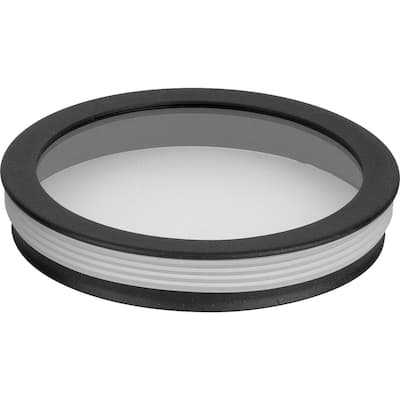Cylinder Lens Collection Black 5-Inch Round Cylinder Cover - 1.250" x 5.250" x 5.250"