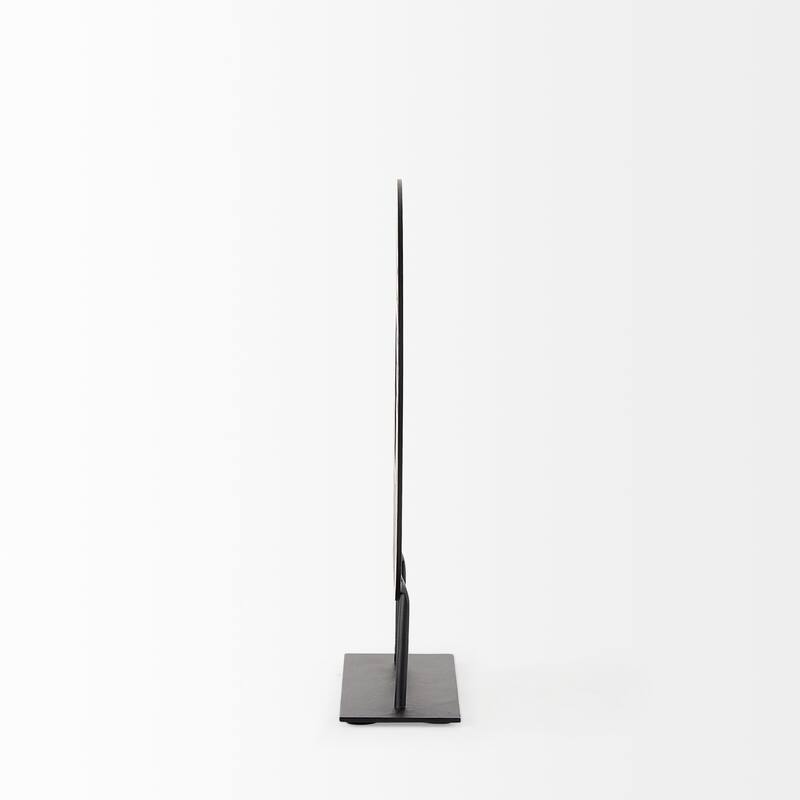 Micra Matte Black Metal Round Decorative Object