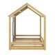 preview thumbnail 7 of 34, Rustic Twin House Bed with Skylight & Guardrails - Sturdy Wooden Support