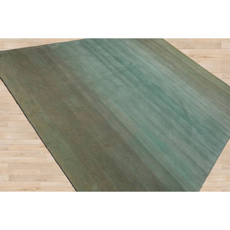 Multi Color Coral Ombre Designer Wool Rug for Modern Interiors