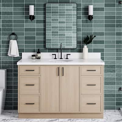 Ariel K55WQOVO Kelly 55" Free Standing Single Basin Vanity Set with