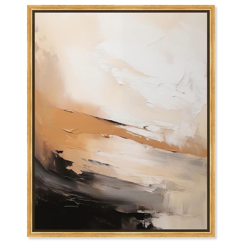Baked Clay III Canvas by Art Remedy - Gold - 36" x 45"