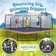 preview thumbnail 6 of 4, Machrus Upper Bounce 12 x 12 FT Square Trampoline Set with Premium Top-Ring Enclosure and Safety Pad - 12 x 12 Ft