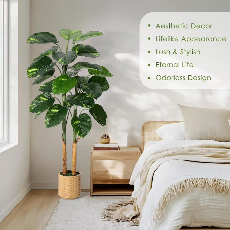 5FT Artificial Scindapsus Aureus Plant, Artificial Tree