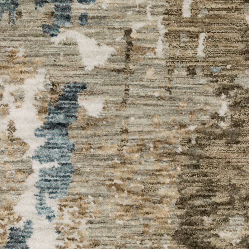 Style Haven Estella Abstract Elements Beige/ Teal Area Rug