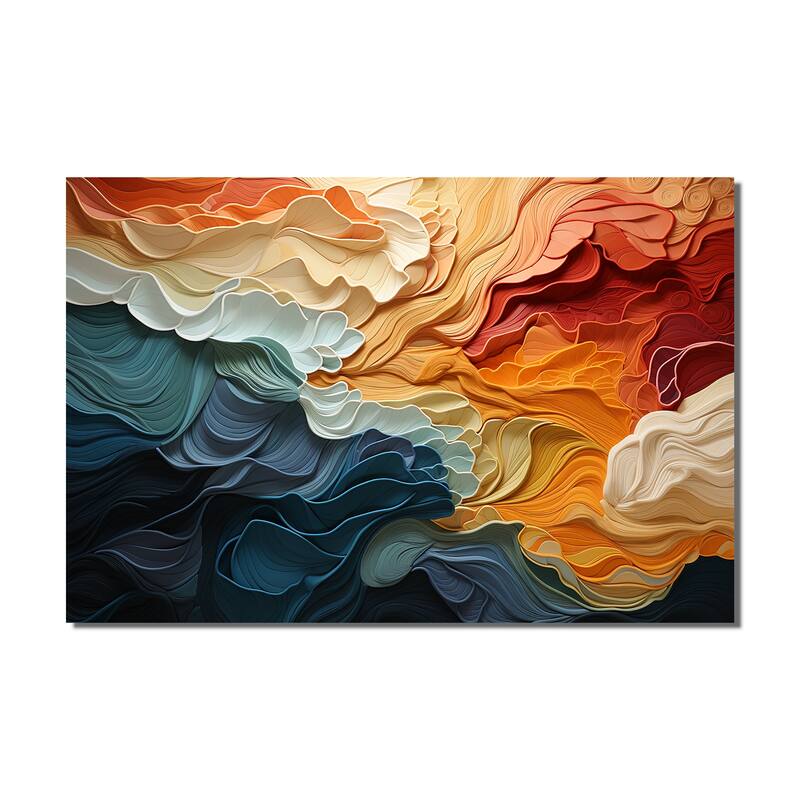 Designart "Biomorphism Organic Forms V" Modern Wall Art Living Room