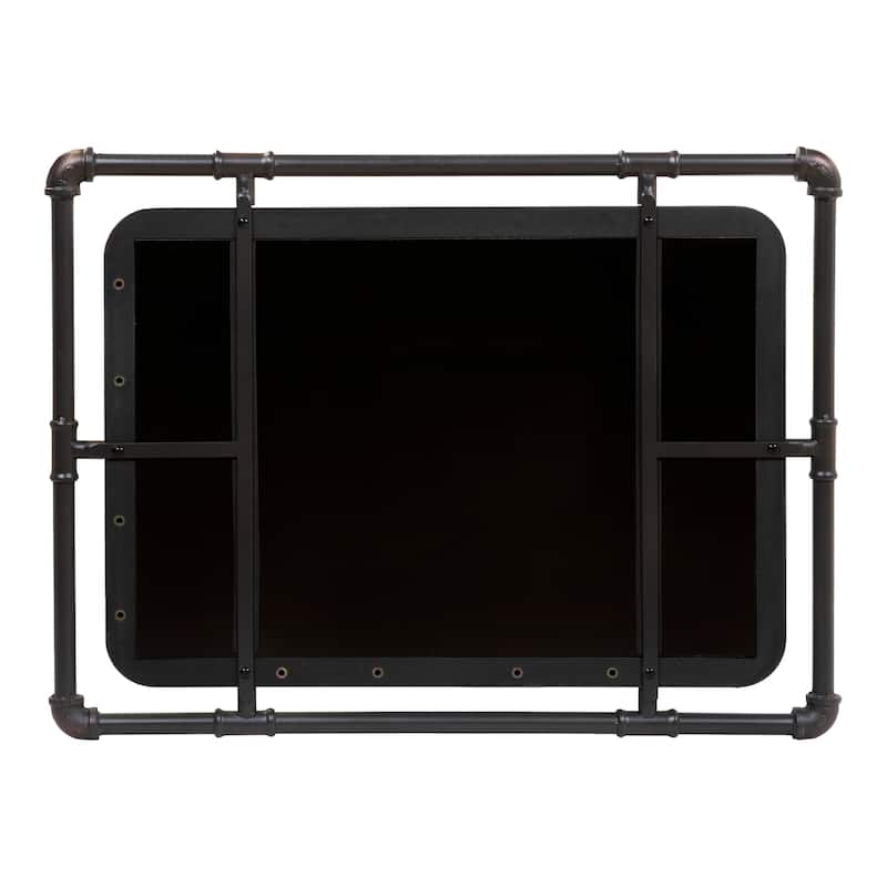 Revo Industrial 31-inch Metal Floating Wall Mirror by Furniture of America