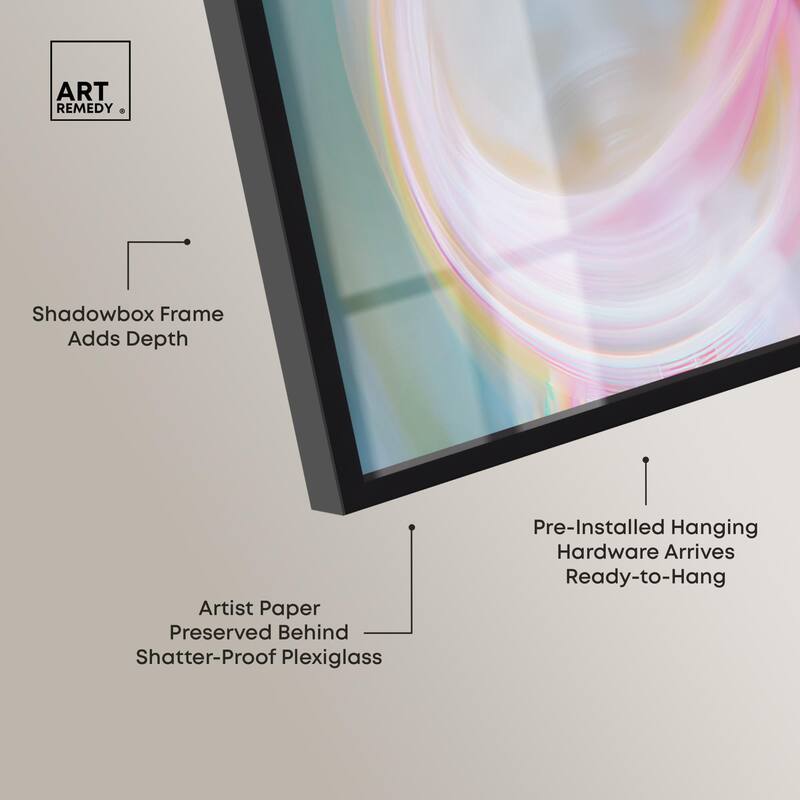 Swirling Light III Shadowbox by Art Remedy