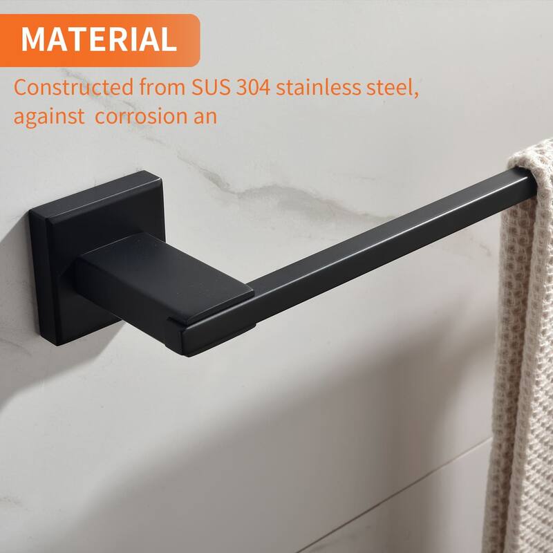 4 Piece Bathroom Hardware Set Wall Mount Bathroom Towel Holder Bar Set Bathroom Fixtures 304 Stainless Steel Bath Accessories