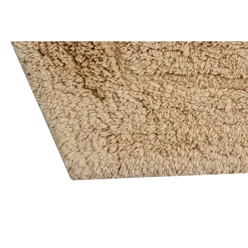 Home Weavers Waterford Collection Absorbent Cotton 3 Piece Set Machine Washable Bath Rug