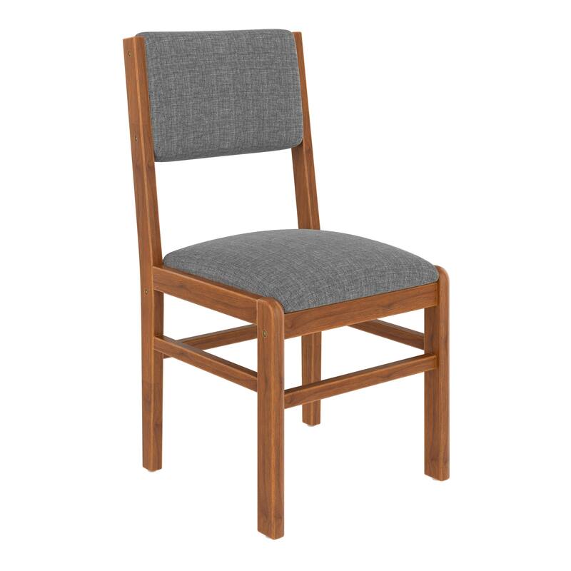 Modern Fabric Upholstered Dining Chairs with Wood Frame ( Set of 4)