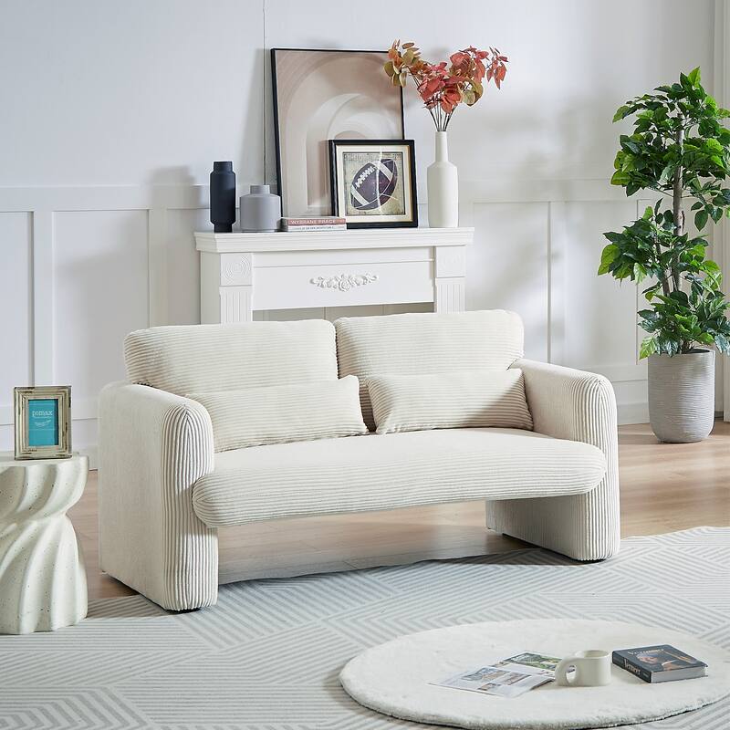 GDFStudio - Emiliano Sofa Set in Premium Corduroy with Elegant Design and Superior Comfort