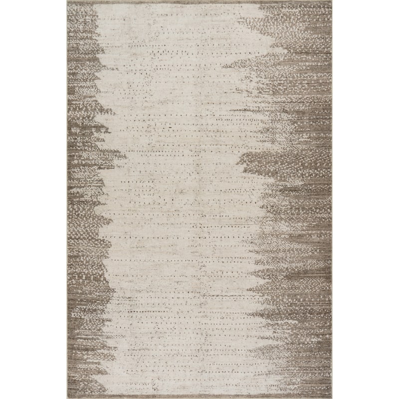 Nuloom Evara Abstract Handmade Wool Area Rug - 6' x 9' - Ivory - Rectangle