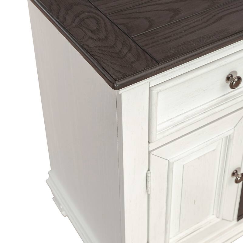 Liberty Furniture Allyson Park 80 Inch TV Console with Firebox