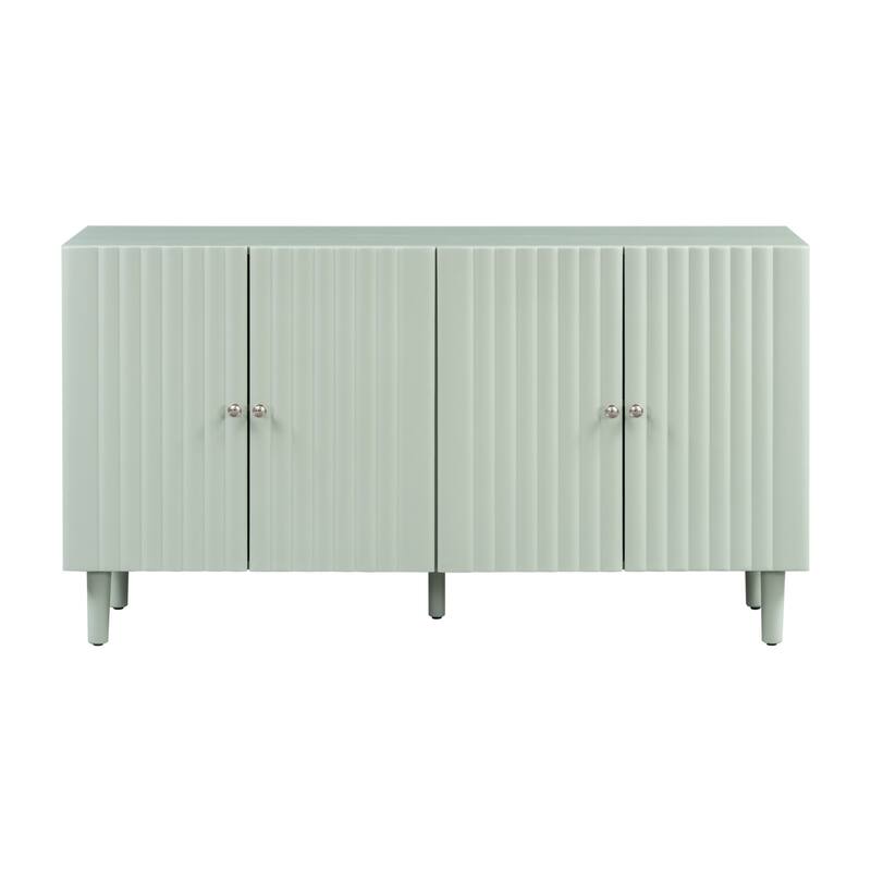 Elegant Four-Door Sideboard - Light Green