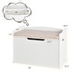 preview thumbnail 10 of 10, Costway Wooden Toy Box Kids Storage Chest Lift Top Bench Seat W/