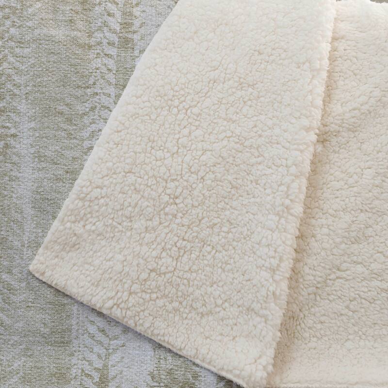 Premium Machine Washable Contemporary Sherpa Throw Blanket