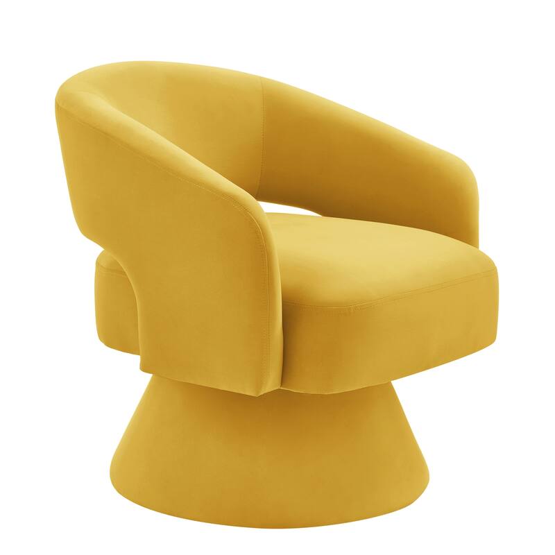Modern Velvet Swivel Accent Chair, Set of 1