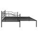 Black Twin Size Metal Daybed with Trundle, Elegant and Simple Design ...