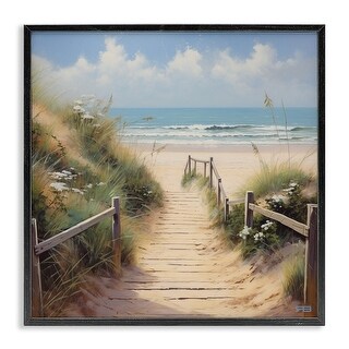 Stupell Sandy Path to Beach Framed Giclee Art Design by RB - Bed Bath ...