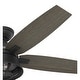 preview thumbnail 8 of 18, Hunter 52" Hampshire Ceiling Fan with LED Light Kit and Handheld Remote - Farmhouse - Exclusive SureSpeed!