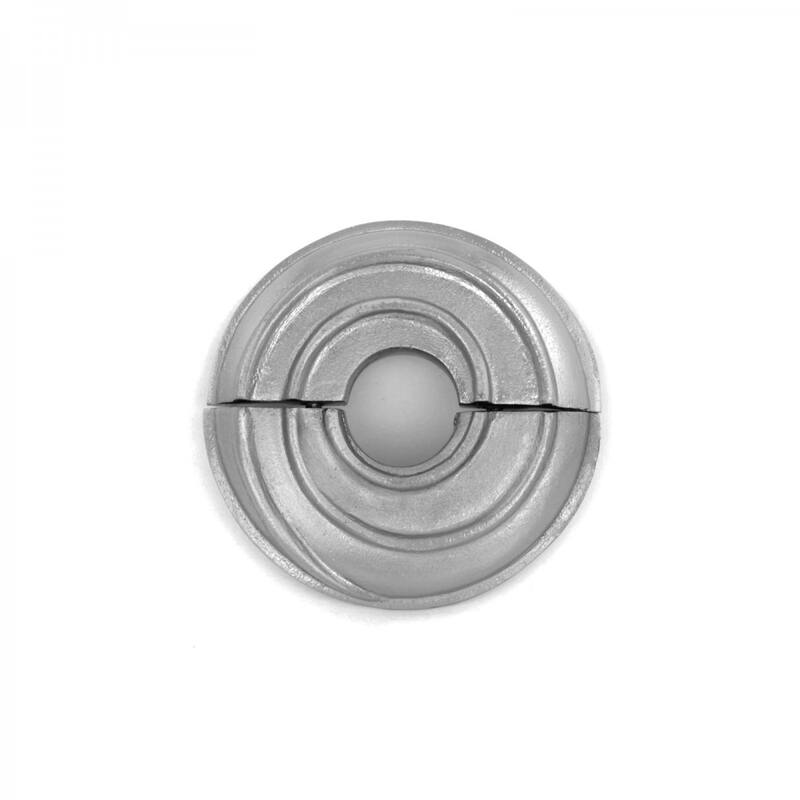 Satin Finish Radiator Flange Spiral 1/2" (IPS) Pipe Flange: 7/8" I D; 3-1/8" O D Renovators Supply